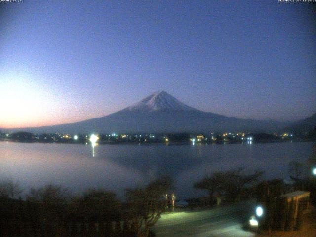 河口湖からの富士山