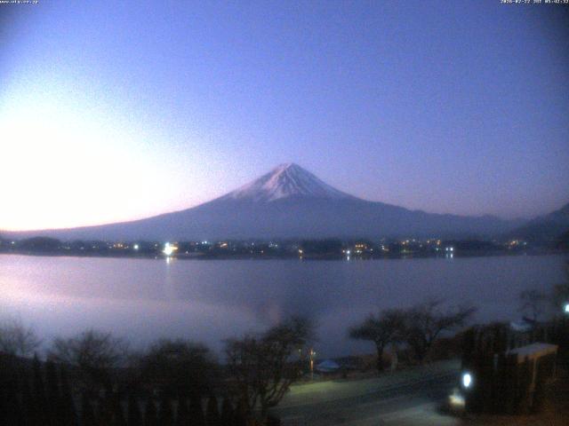 河口湖からの富士山