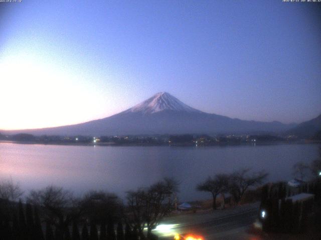 河口湖からの富士山