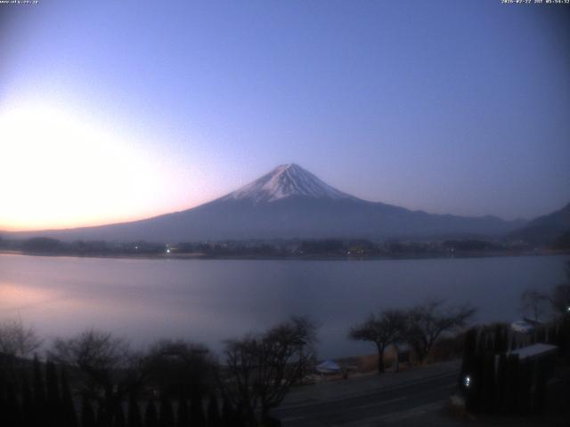 河口湖からの富士山
