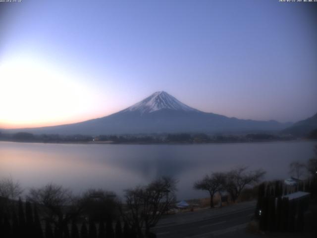 河口湖からの富士山