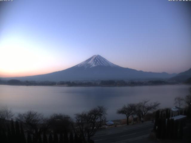 河口湖からの富士山