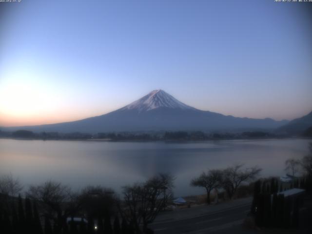 河口湖からの富士山