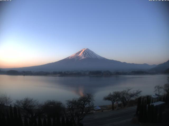 河口湖からの富士山