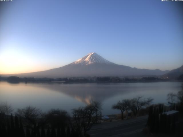 河口湖からの富士山