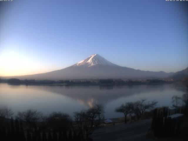 河口湖からの富士山