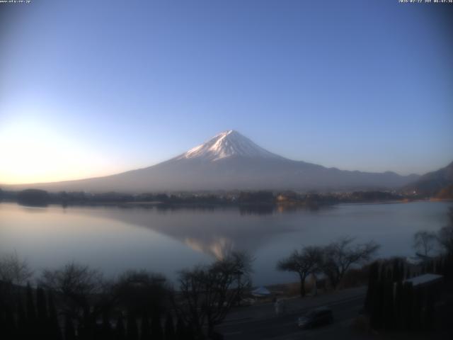 河口湖からの富士山