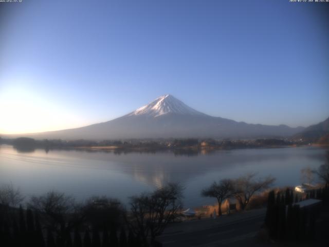 河口湖からの富士山