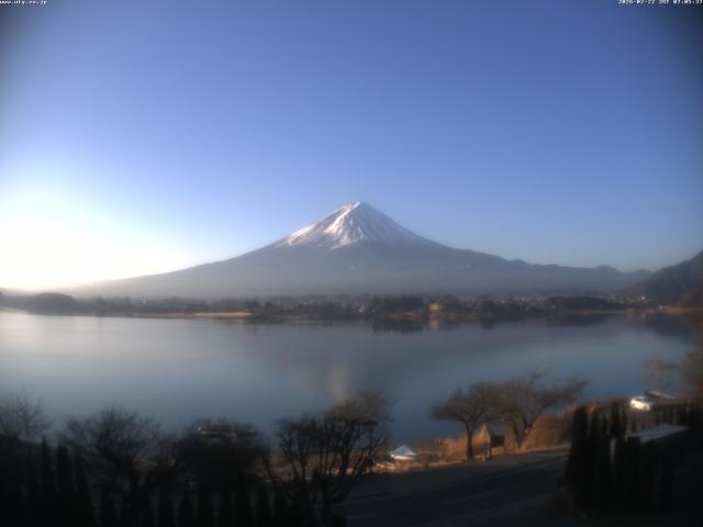 河口湖からの富士山