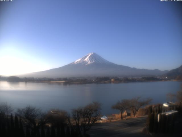 河口湖からの富士山