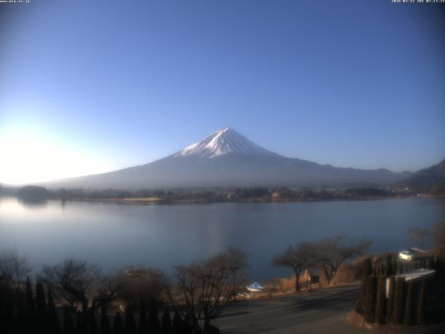 河口湖からの富士山