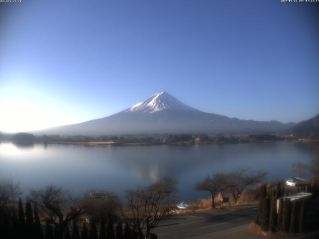 河口湖からの富士山