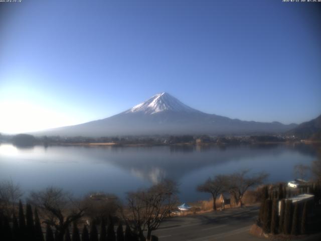 河口湖からの富士山