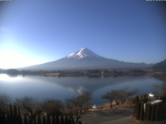 河口湖からの富士山