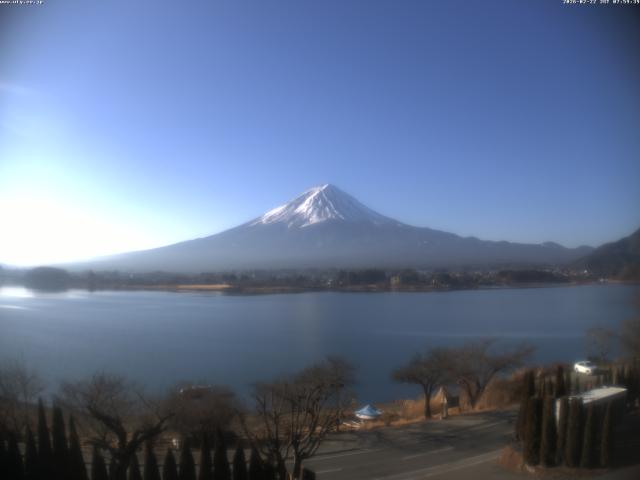 河口湖からの富士山