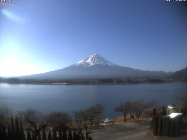 河口湖からの富士山