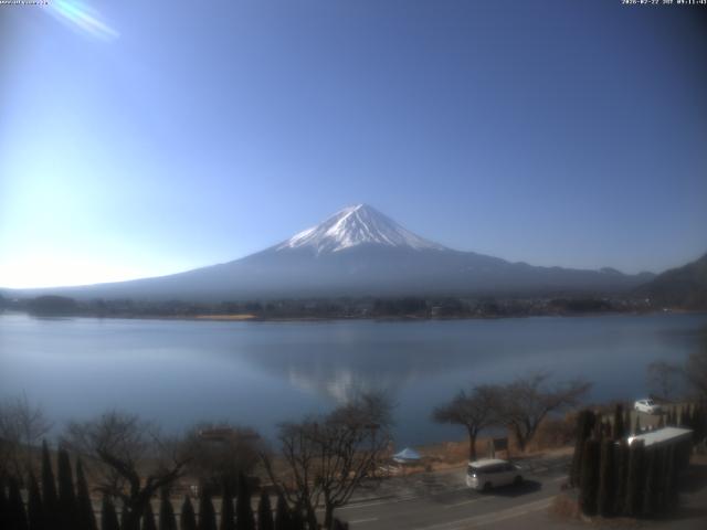 河口湖からの富士山