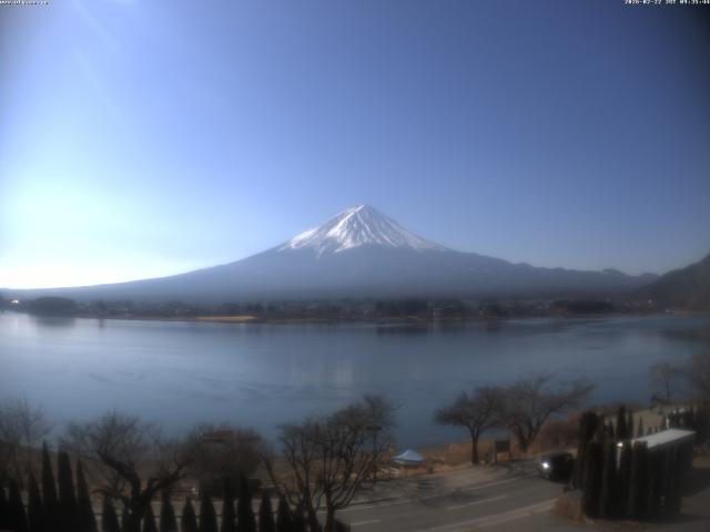河口湖からの富士山