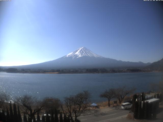 河口湖からの富士山