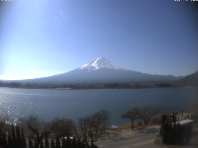 河口湖からの富士山