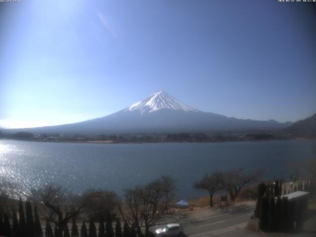 河口湖からの富士山