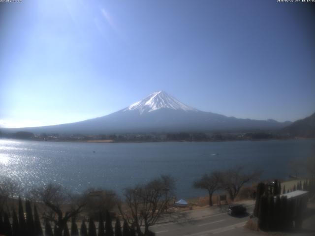 河口湖からの富士山