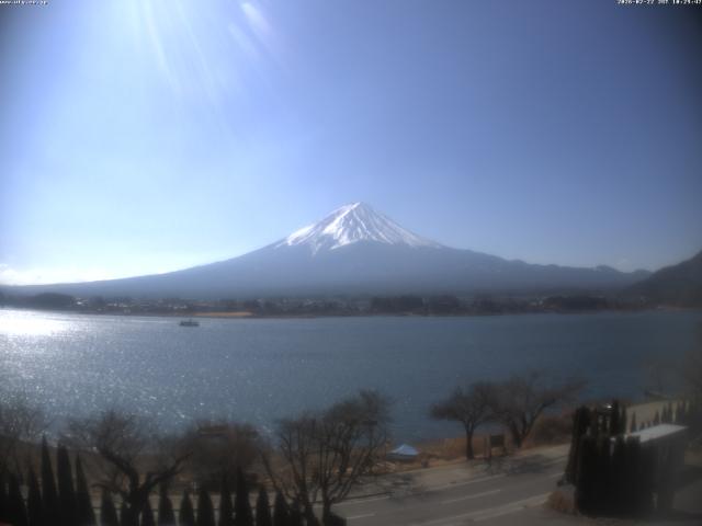 河口湖からの富士山