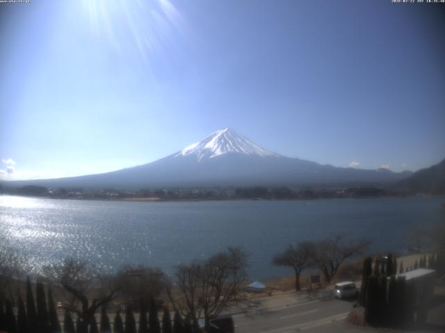 河口湖からの富士山