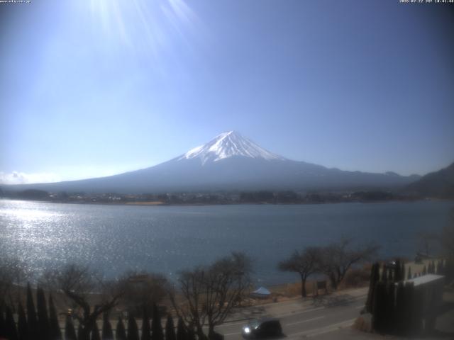 河口湖からの富士山