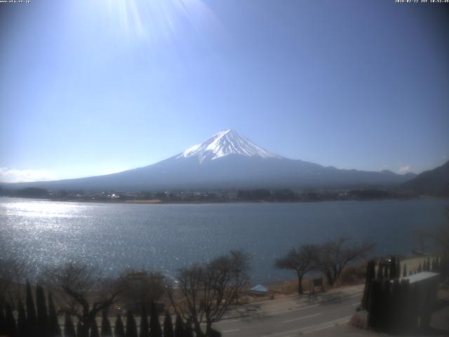 河口湖からの富士山