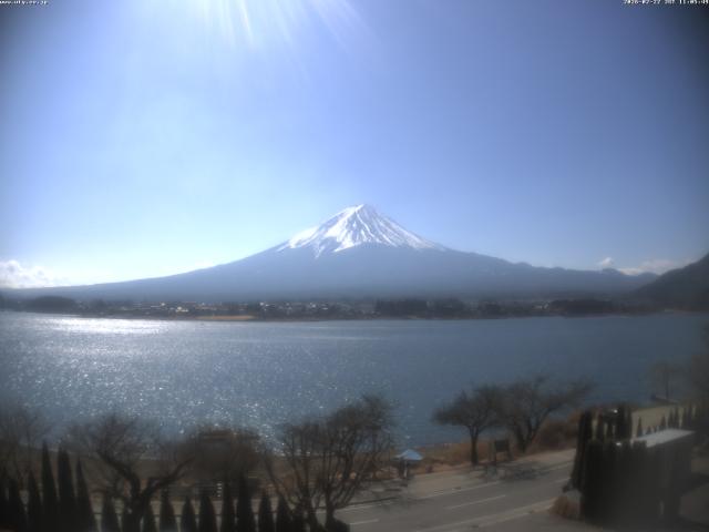 河口湖からの富士山