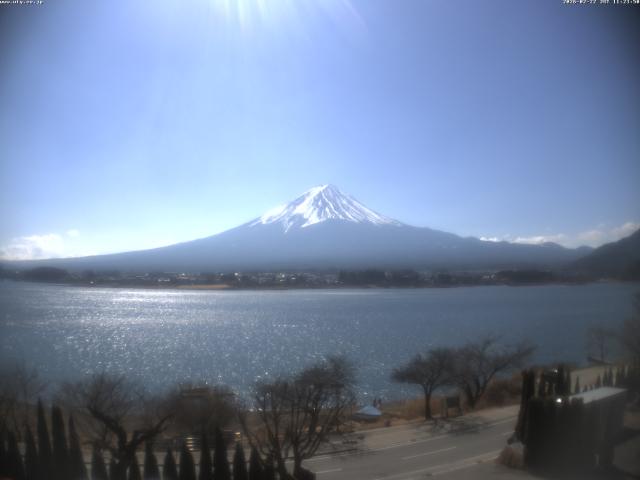 河口湖からの富士山