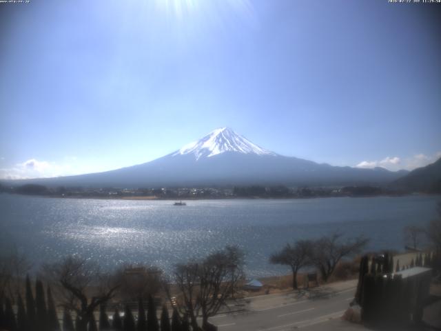 河口湖からの富士山