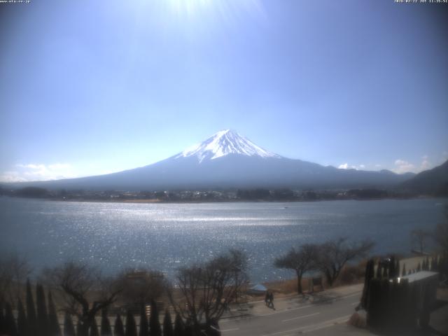 河口湖からの富士山