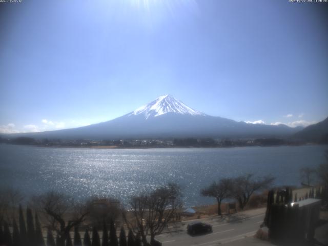 河口湖からの富士山