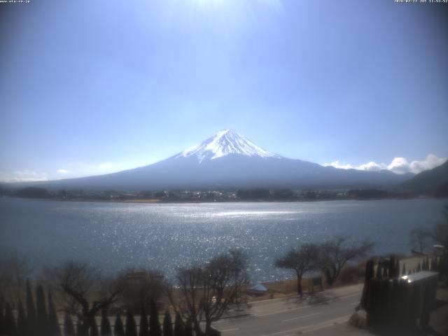 河口湖からの富士山