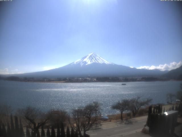 河口湖からの富士山