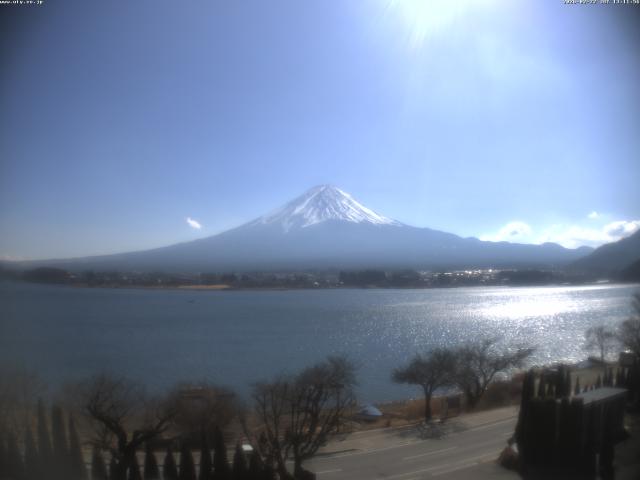 河口湖からの富士山