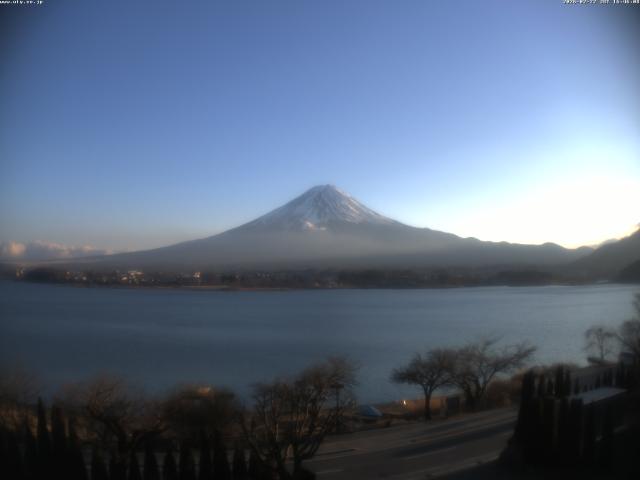 河口湖からの富士山