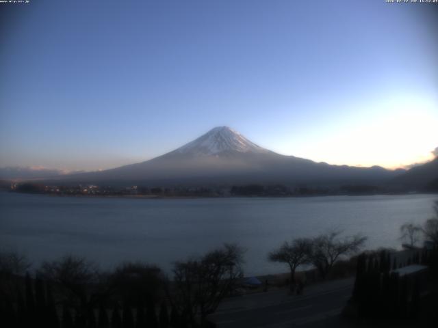 河口湖からの富士山
