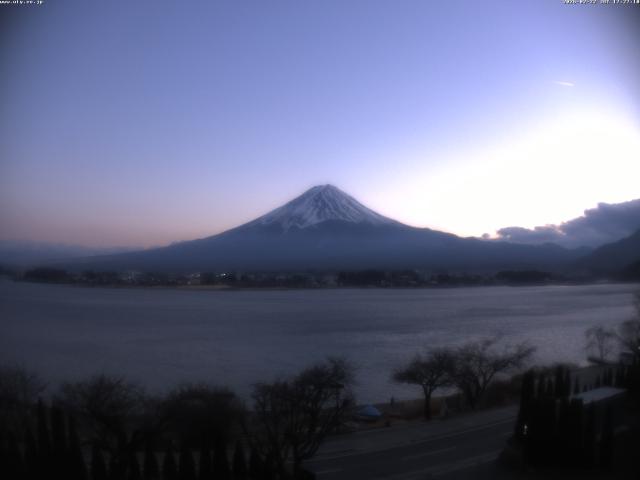 河口湖からの富士山