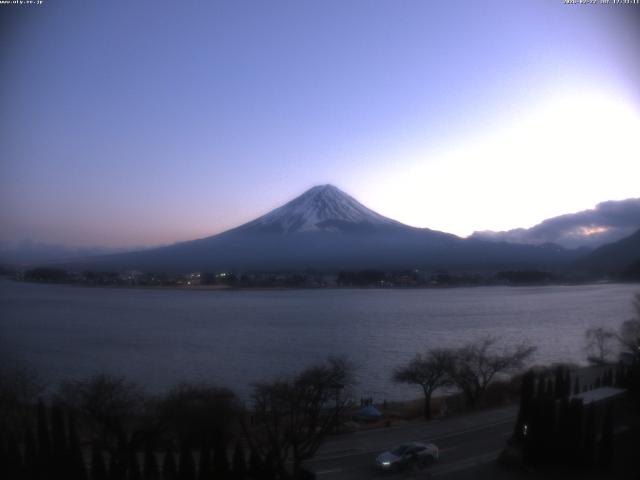 河口湖からの富士山