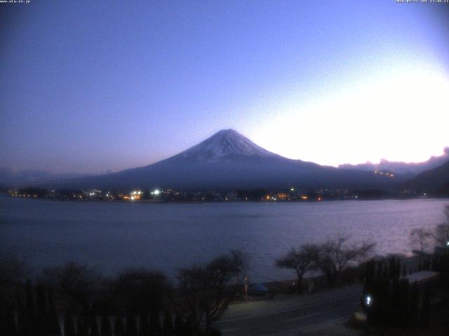 河口湖からの富士山