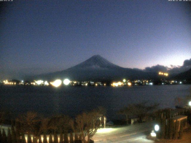 河口湖からの富士山