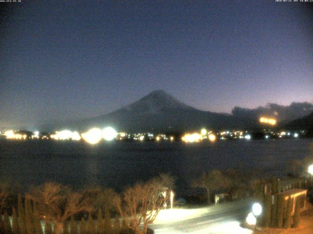 河口湖からの富士山