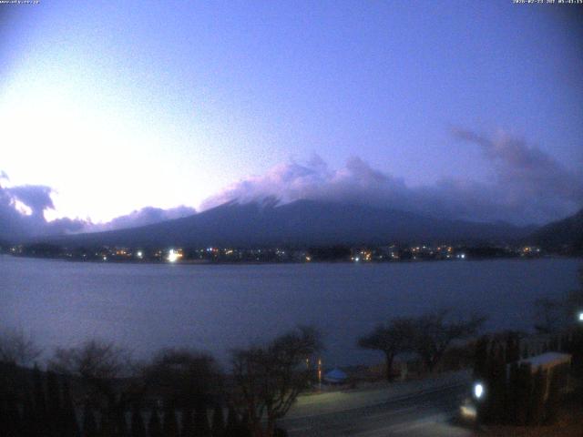 河口湖からの富士山