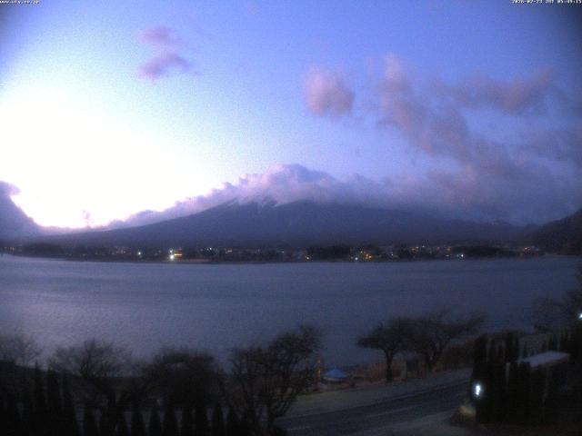 河口湖からの富士山