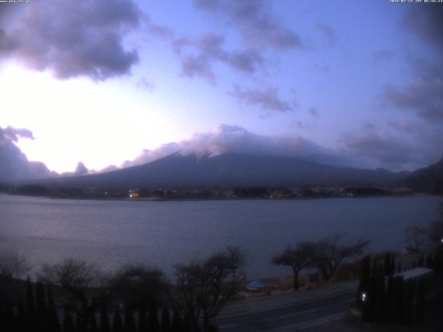 河口湖からの富士山