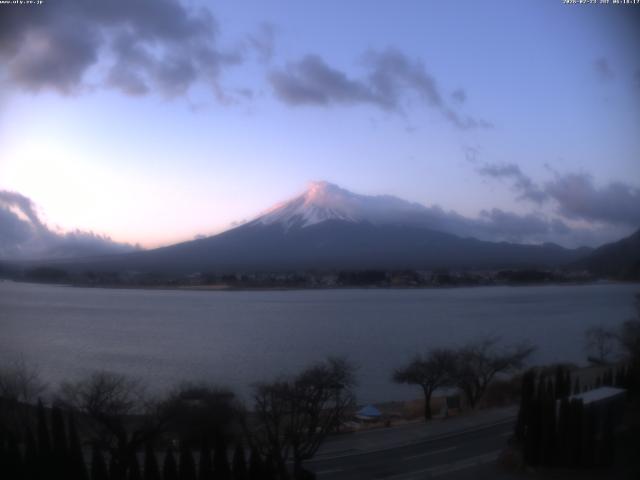 河口湖からの富士山