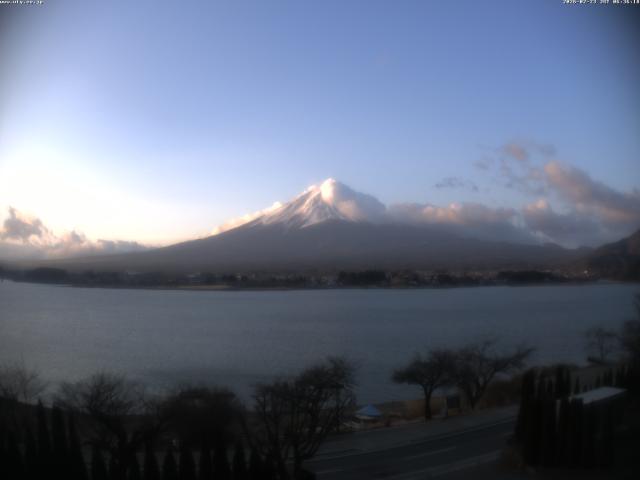河口湖からの富士山
